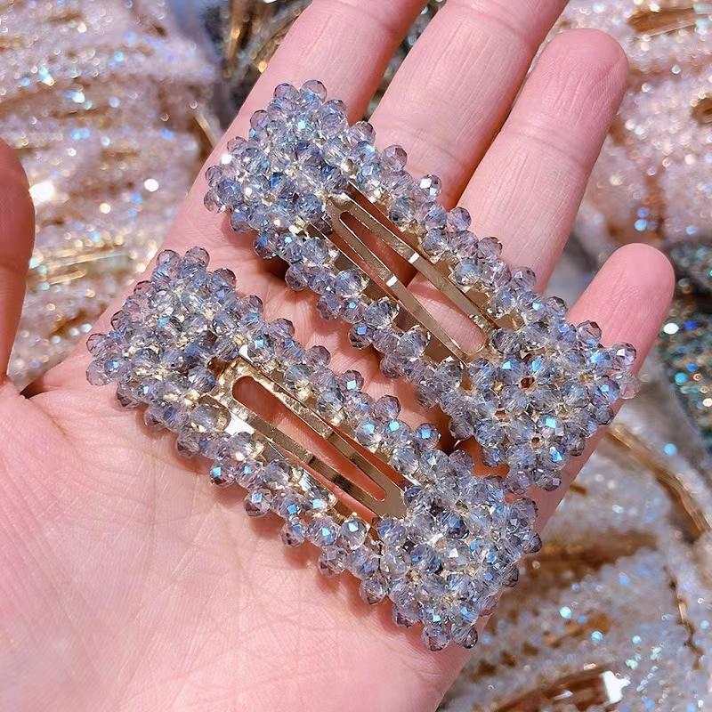 Kristall handgefertigte Haarschmuck elegante Haarnadeln Haarklammern Strass Haarspangen Haarspangen für Frauen Mädchen Haarschmuck