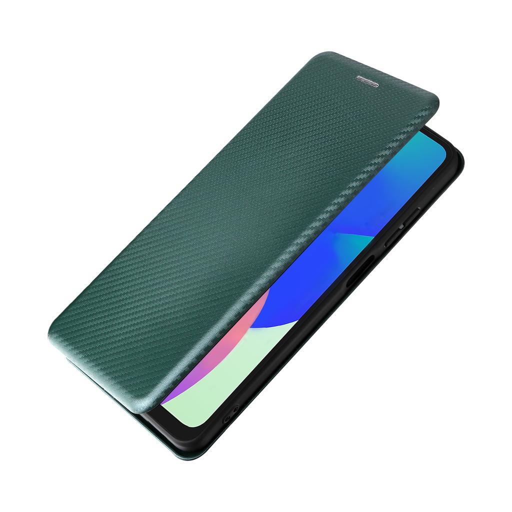 For Samsung Galaxy F06 5G/M06 5G Case Carbon Fiber Texture Drop-Proof PU Leather Phone Cover