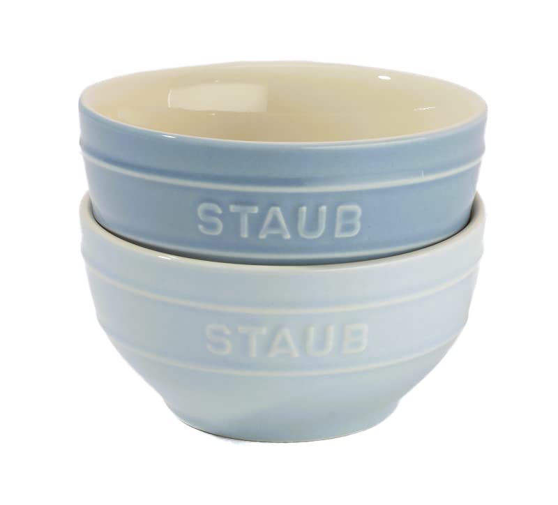 

Миска staub керамическая 12 см, набор из 2 предметов, керамическая маленькая миска для макарон, безопасная для использования в микроволновой печи, японская керамическая миска Ceramic Blue [Авторизованный продукт] Z1023-686