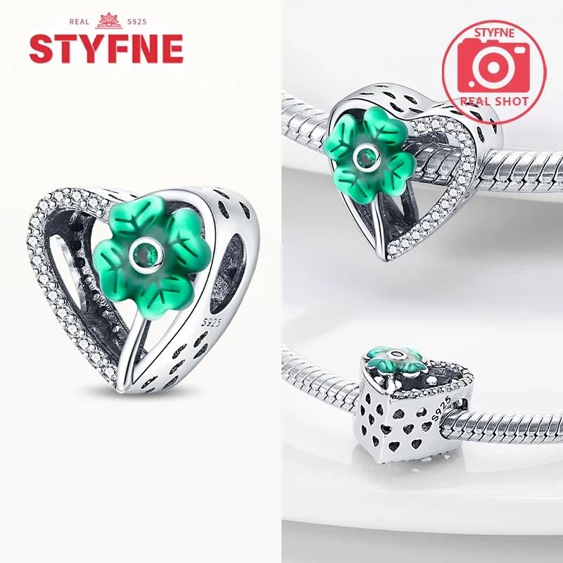 Copperheart Beads Lucky Four Leaf Clover Series Symbolcharm Fit Original Bracelet Diy For Women Fine Jewelry Gift