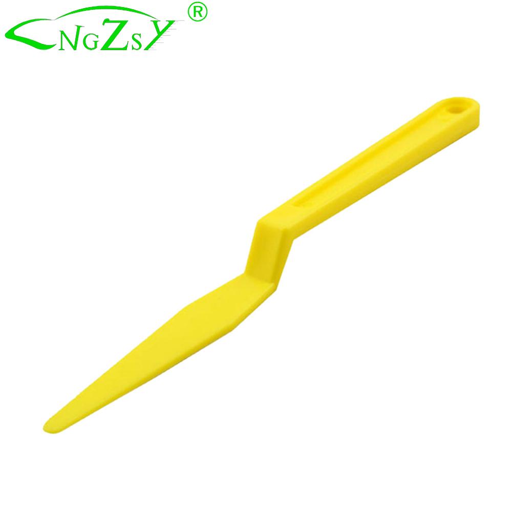 Yellow Long Stick Car Window Tint Squeegee Kit Plastic Scraper for Window Film Application Tool A23