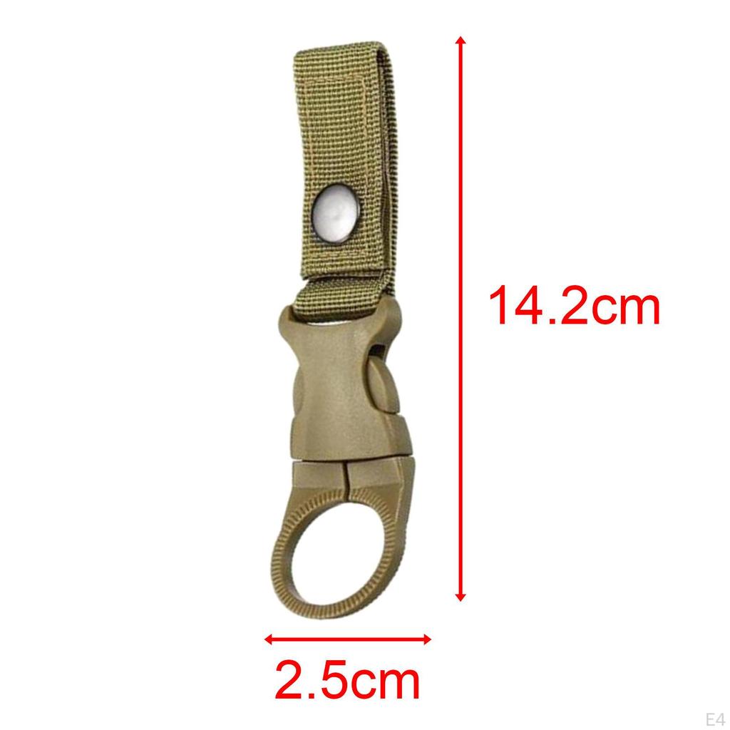 Bottle Hanging Buckle Clip Carabiner Keychain Belt Water Ring Holder Webbing