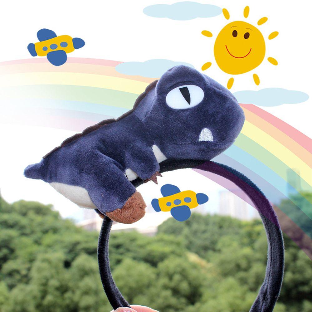 Washing Face Hair Accessories Women Plush Shark Fish Cartoon Hair Hoop Hairband Dinosaur Headbands