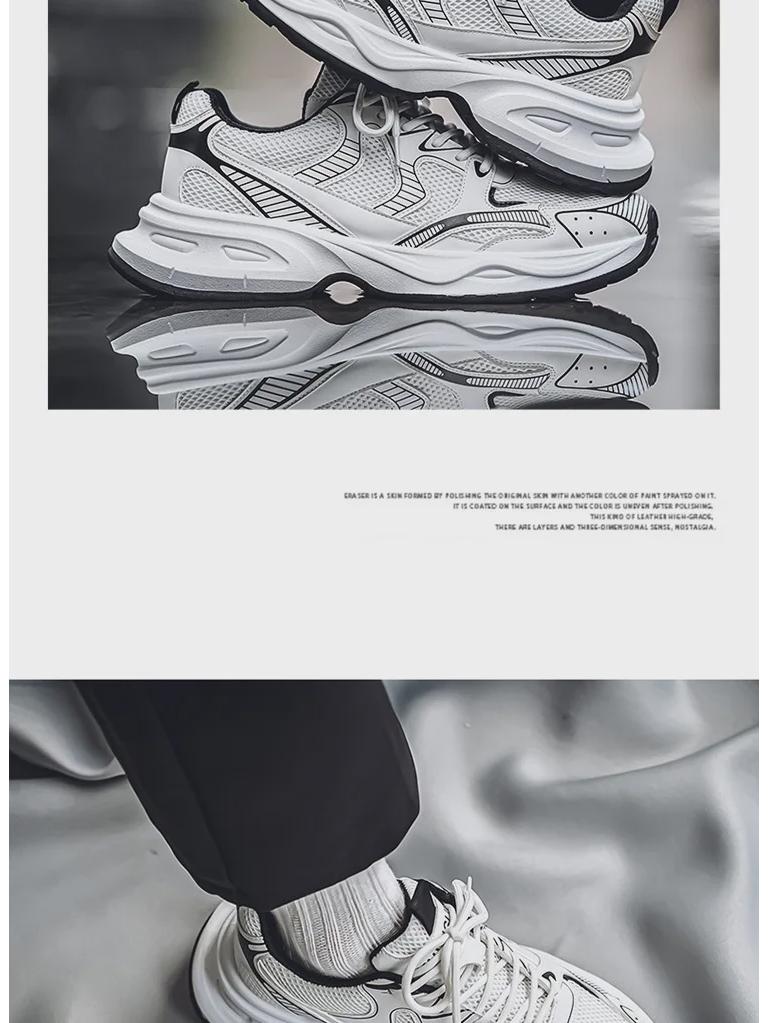 Retro-Laufschuhe für Herren – Atmungsaktive, lässige Sneakers in großen Größen für den Sommer