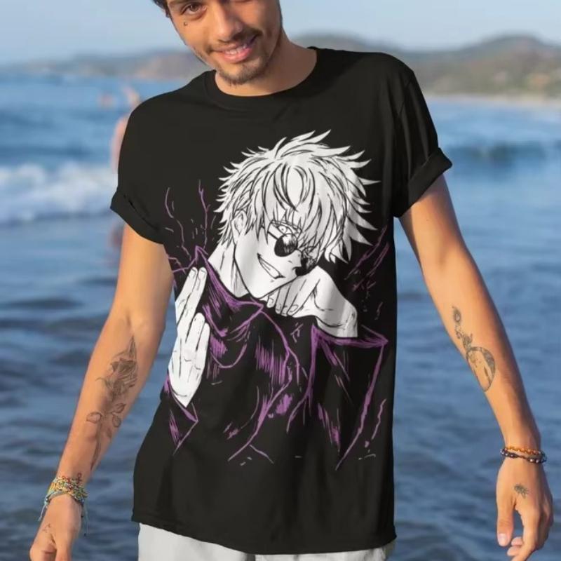 

Jujutsu Kaisen Anime Gojo Satoru Printed Tshirt Unisexs and Womens Tshirt Unisexs Top Sports Tshirt 2026 Summer New Tee 4XL
