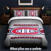 Montreal Canadiens Design Bed Bedding Set 1 Duvet Cover + 2 Pillowcases Soft Breathable Household Bed Linens