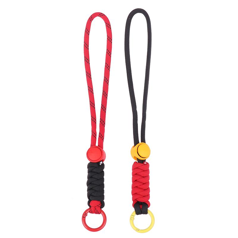 1Pc Color Combination Knot Mobile Lanyard Creative Short Braided Lanyard Mobile Phone Case Key Ring Can Be Detachable Anti-Loss