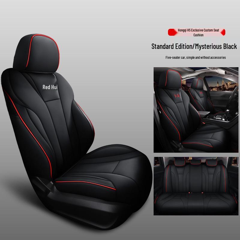 Original Leather Car Seat Cover for Hongqi H5 - Universal Fit, Full Coverage, All-Season, Five-Seat