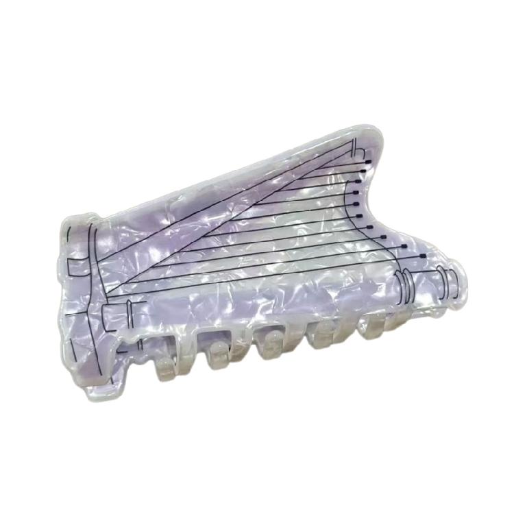 Multipurpose Acrylic Hair Claw Clip Musical Instrument Design Hairpin Hair Ornament For Women Gift For Music Lover