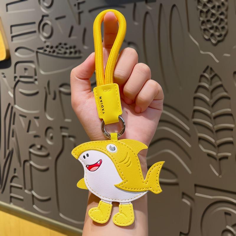 Cartoon PU Leather Shan Hai Jing Keychain Bag, Personalized Small Pendant Key Chain