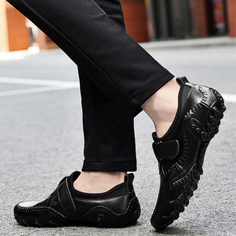 Moda makosen ayakkabı erkekler hakiki yumuşak rahat Slip-on mokasen el yapımı adam rahat ayakkabılar sürücü yürüyüş lüks eğlence