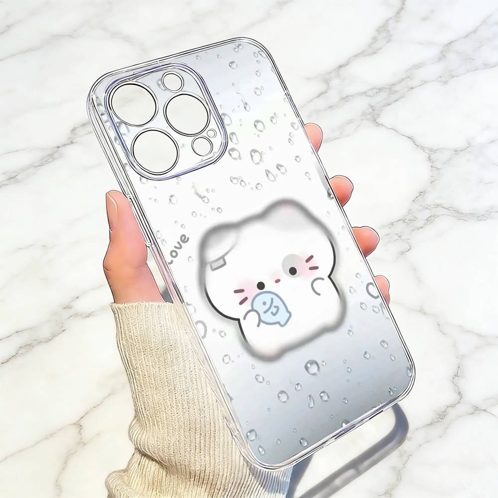 Fun and cute  Phone Case For iPhone 17 16 15 14 13 12 11 Mini Pro Max Plus Transparent Cover iPhone16pro