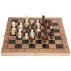 3 in 1 MultiFunctional Folding Wooden Chess Checkers Board Game Portable Draughts Set