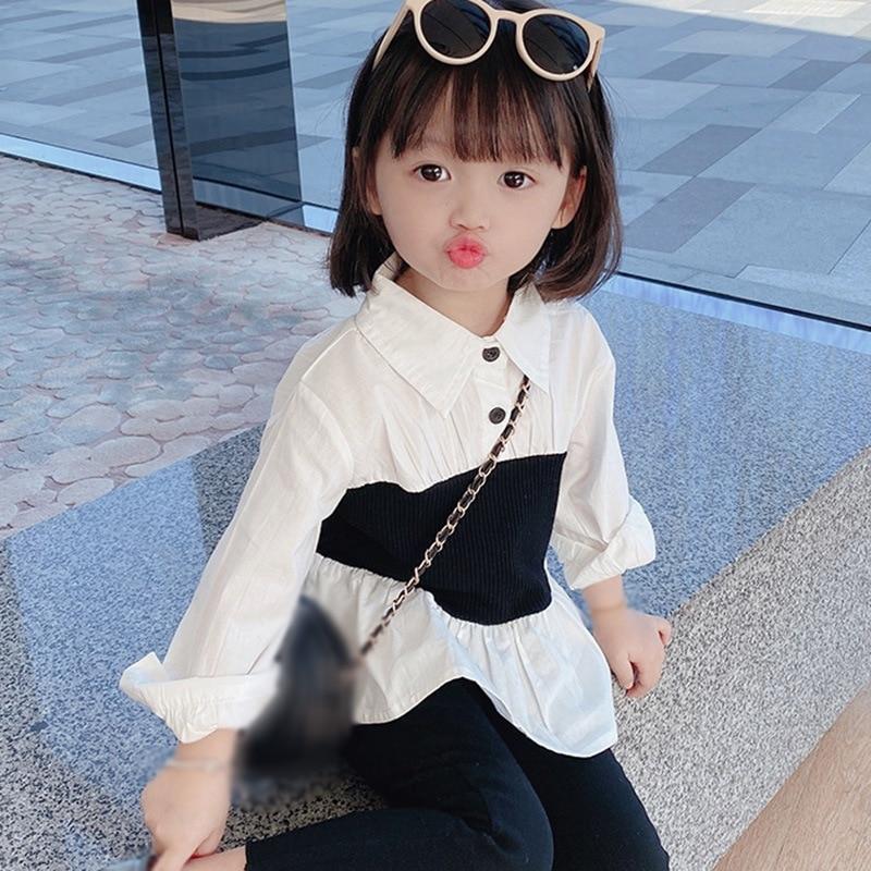 

Девушки Сшитая рубашка Белый