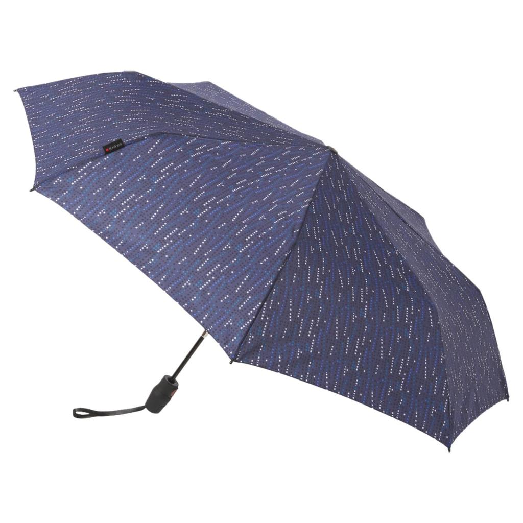 Knirps Domino Blue Folding Umbrella Imported 5 Year Warranty Automatic Safety System T.220 [Regular Product] Open/Close KNTL220-8700