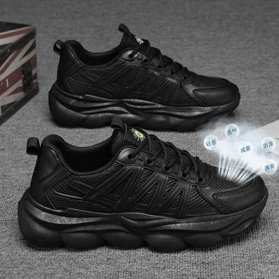Pánské tenisky Světlebílé prodyšné běžecké boty pro muže Síťované letní šněrovací venkovní vycházkové boty Zapatillas De Deporte