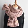 Thick Woolen Scarf for Women in Korean Style Student Harajuku Versatile Ins Trendy Girl British Japanese Style Knitted Scarf