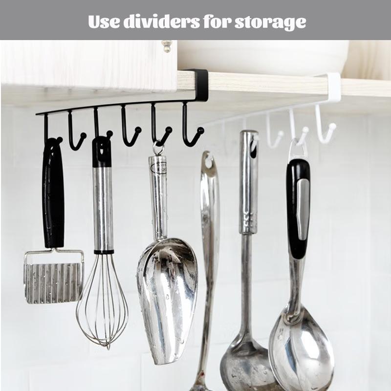 Multi-Functional Hook Cupboard Cup Holder Coffee Cup Storage Rack Kitchen Accessories