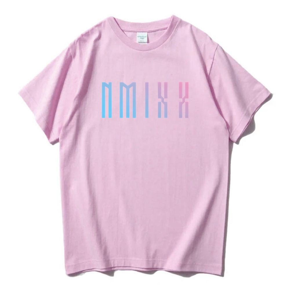 Fe3O4 FORWARD EP New Tshirts NMIXX Korean Girls Band T-shirt Cotton Comfortable Short Sleeve Male T Shirt Men Top