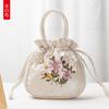 Handbag Handmade Embroidered Small Bag Mother Handbag Ancient Ethnic Style Middle-aged and Elderly Shopping Change Mobile Phone Women's Bag