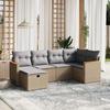 VidaXL Garden Lounge Set with Cushions 6 Pcs, Patio Sofas, Patio Furniture Set, Outdoor Furniture, Mix 3265301