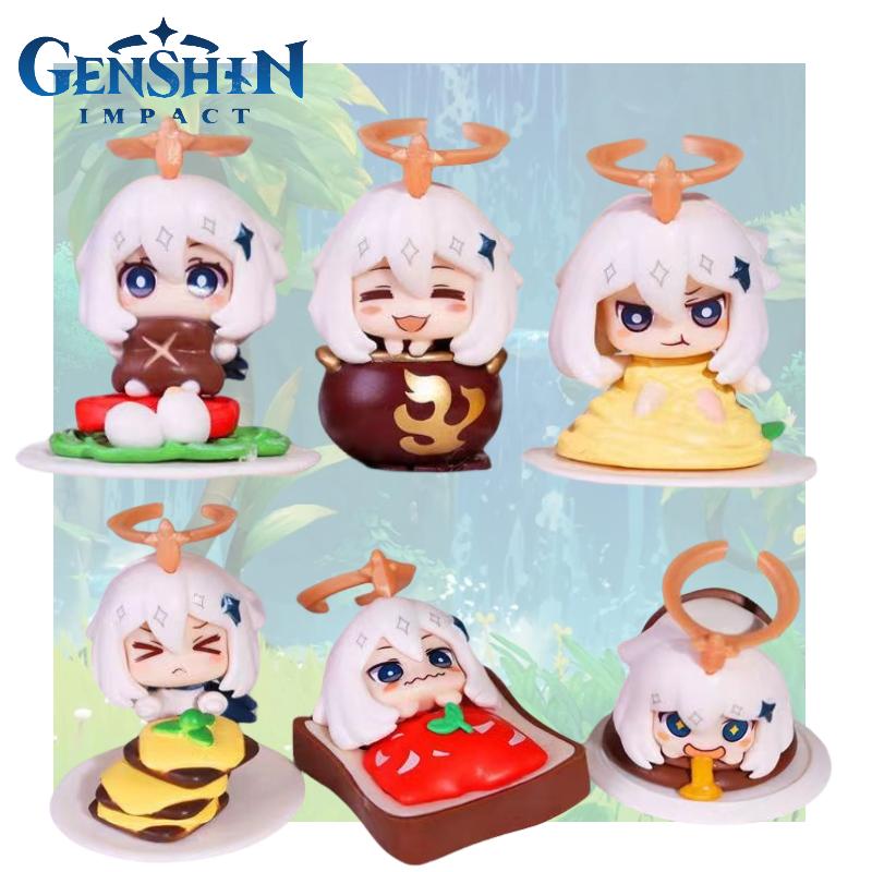 Paimon Genshin Impact Figure Model Toy Set Anime Doll Desk Decoration Kids Gifts