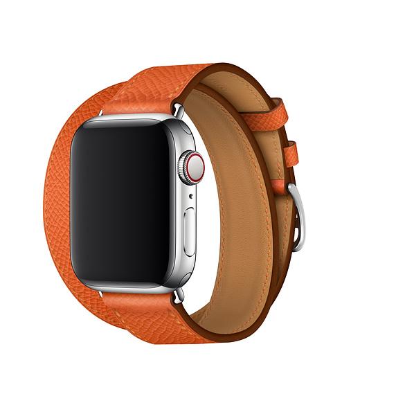 

Double Tour Watch Strap Replacement for Apple Watch Series 10 46mm/Ultra 2 Ultra 49mm/9 8 7 45mm/SE (2023) SE (2022) SE 6 5 4 44mm/3 2 1 42mm Brown