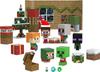Mattel Minecraft Mob Kopf Mini Adventskalender mit 24 Überraschungs-Actionfiguren & Zubehör, Inklusive Steve/Weihnachtsgeschenk
