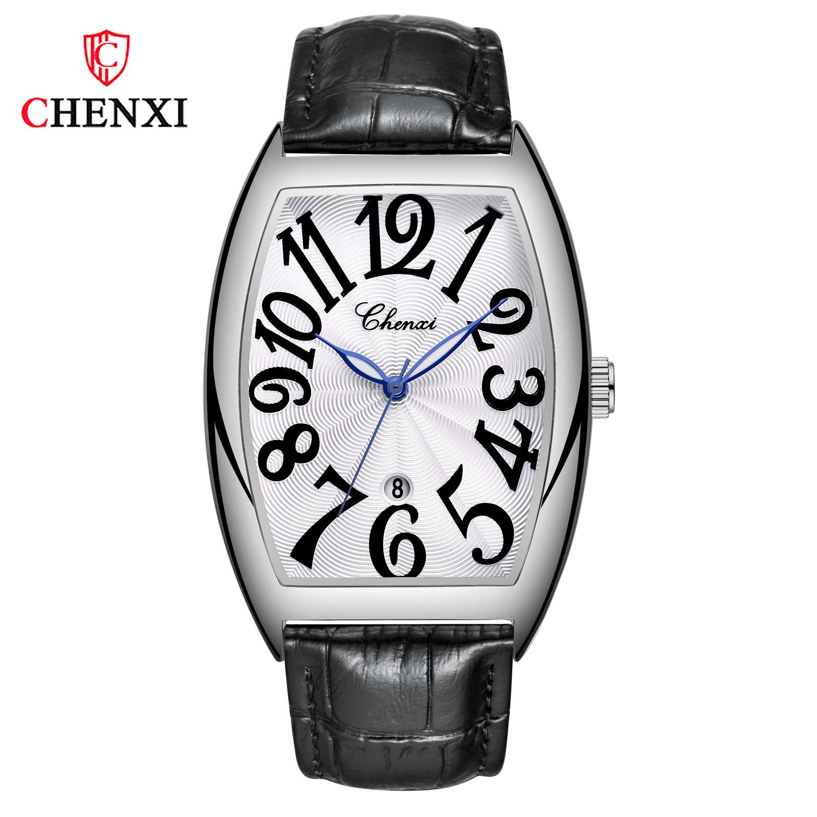 

Новые роскошные мужские часы высшего бренда с коробкой, мужские повседневные кожаные мужские кварцевые часы