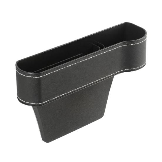 Car Seat Gap Filler Organizer Faux Leather Storage Box with Phone Slot Sunglasses Compartment RFID Protection Non-Slip Silicone Universal Car