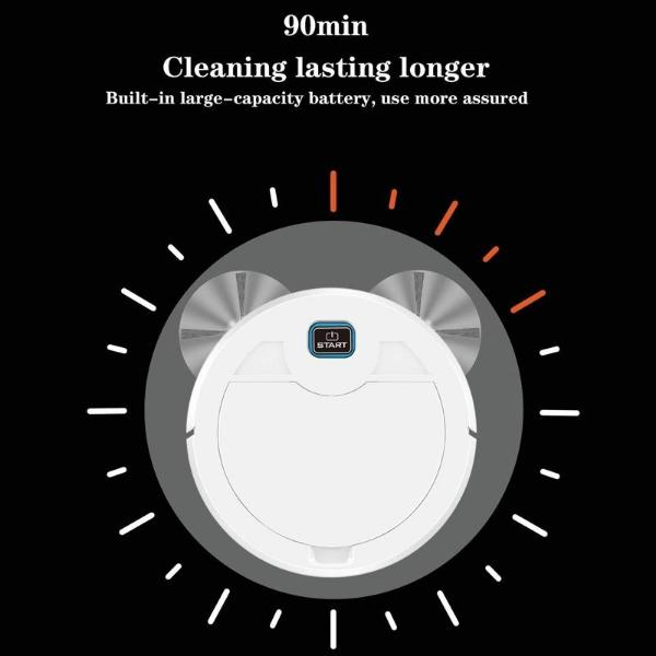 3-in-1 Smart Saugroboter Heimkehrer Kehren und Staubsaugen UV Akku-Staubsauger Saugroboter