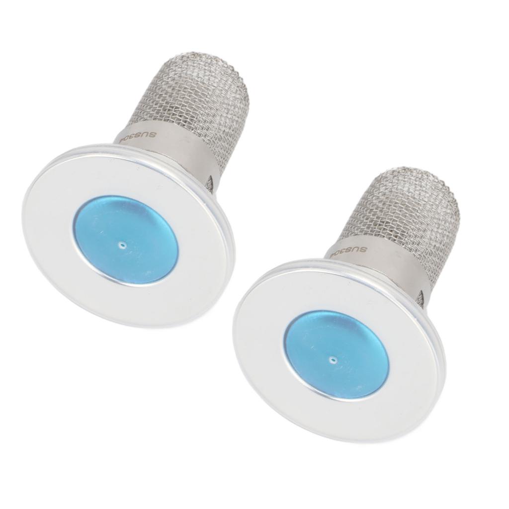 2Pcs Stainless Steel Floor Drain Filter Popup Design Bathroom Sink Stopper Hair Catcher with Rubber