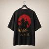 Japanese Archer T-Shirt / Snow Washed Oversized Tee, Heavyweight Vintage Look Streetwear