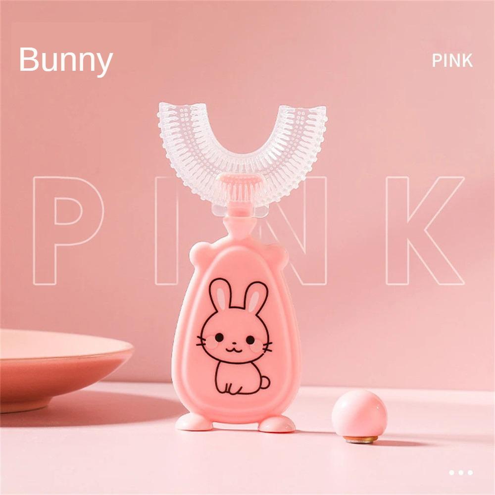 Kids Toothbrush U-Shape Infant Teether Baby Toothbrush Children Silicone Brush For Toddlers Oral Care Cleaning