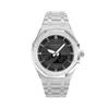 Casio Ceas personalizat seria modificată ceas finisat cauciuc de fermă GA-2100-1A1 modificat-argintiu înghețat scară argintie Cuarț GA-2100-1A1