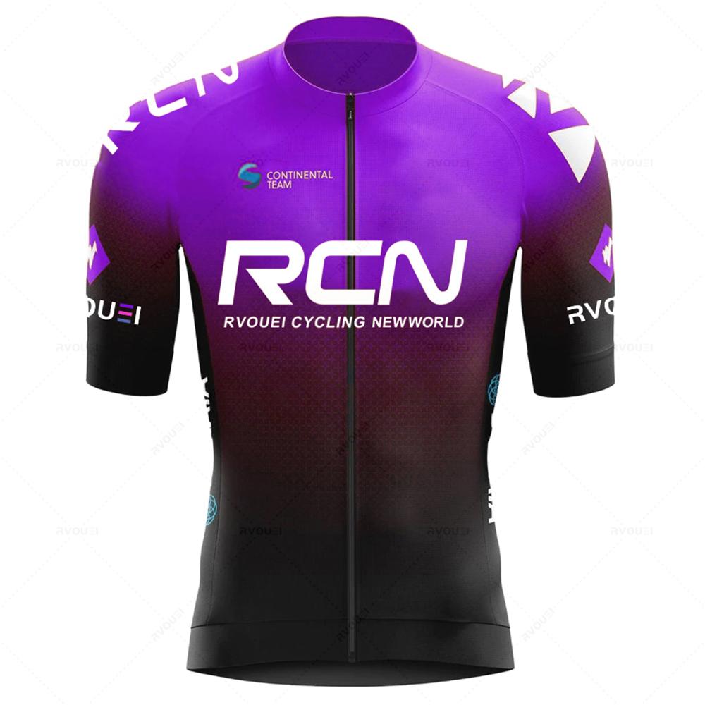 Set da ciclismo verde fluorescente Rcn Uniforme da mountain bike Maglia da ciclismo da uomo estiva Set Maglie da bici da strada Abbigliamento da bicicletta MTB