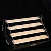 Acrylic Tiered Display Storage Shelf 2-5 Layers Wooden Ladder Organizer for Figure Collectible Showcase Use