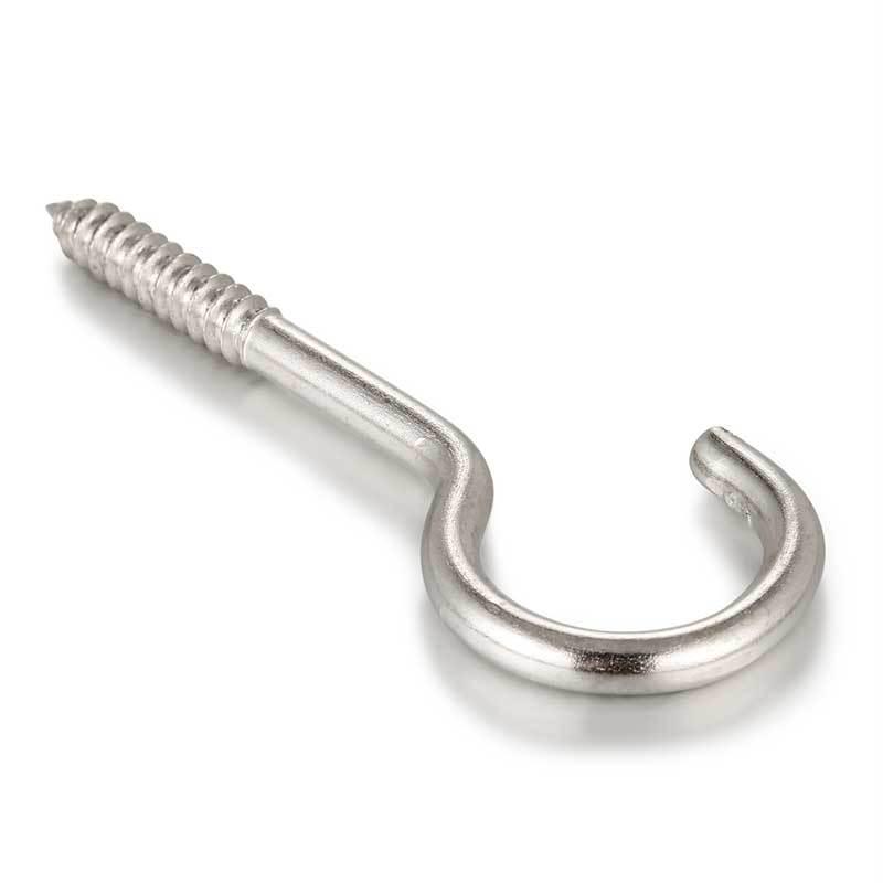 Nickel-plated Eye and Hook Self-tapping Screws, Open & Closed with Ring 1#-16#