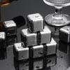 Pietre da Whiskey in Acciaio Inossidabile Raffreddatori Riutilizzabili per Bevande Non Diluenti e Lavabili in Lavastoviglie Cubetti di Ghiaccio Metallici per Whiskey Raffreddatore per Vino Strumento da Bar