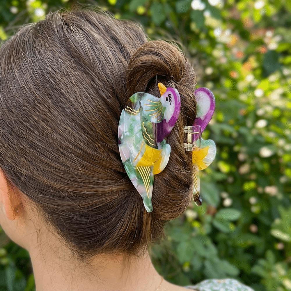 Penguin Acetic Acid Hair Claw Swallow Cartoon Animal Shark Clip Fashion Bird Hair Clip Girls