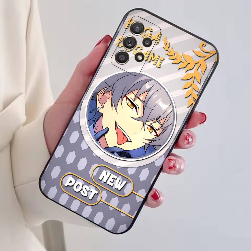Game Ensemble Stars O-Ogami Koga Phone Case Black Silicone Soft For Samsung S25,S24,S21,S22,S23,S30,Ultra,S20,Plus,Fe,Lite