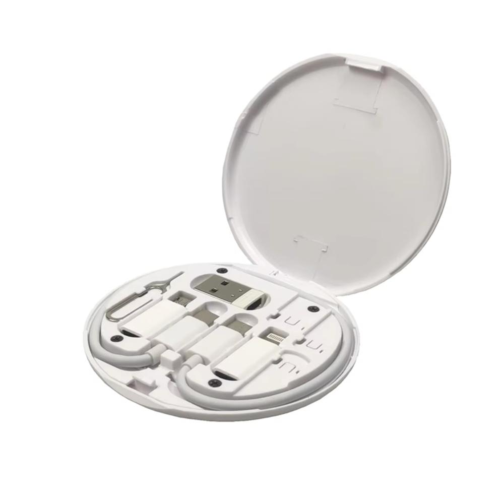 

60W Power Cables Set Storage Box Travel Case Fast Charging Cable Device Charging белый
