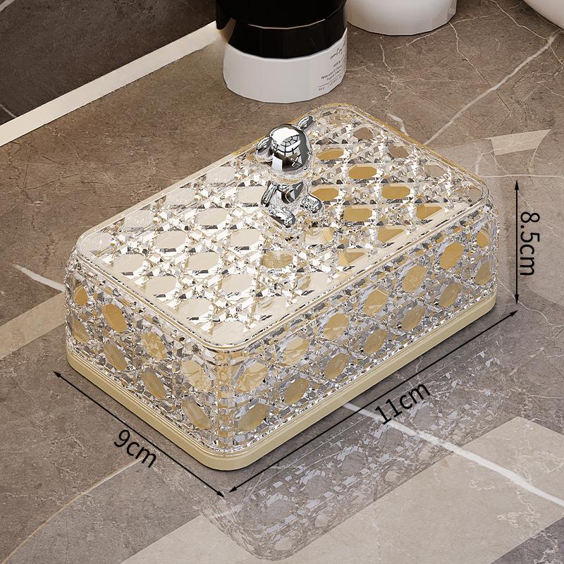 Pudełko na mydło z wzorem kratki winorośli, łazienkowe, wielowarstwowe, odprowadzające wodę, bez perforacji, stojak na rośliny