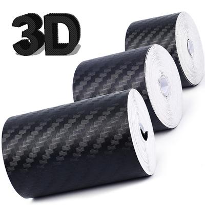 3D Carbon Fiber Car Sticker Strip Tape Anto Door Sill Trunk Bumper Tapes Threshold Anti Scratch Waterproof Car Decoration Decal