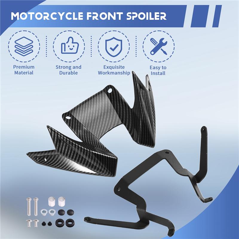 For Honda CB500 Hornet CB 500 2024 2025 Front Motorcycle Wing Spoiler Downforce Aerodynamic Fairing Winglets Carbon