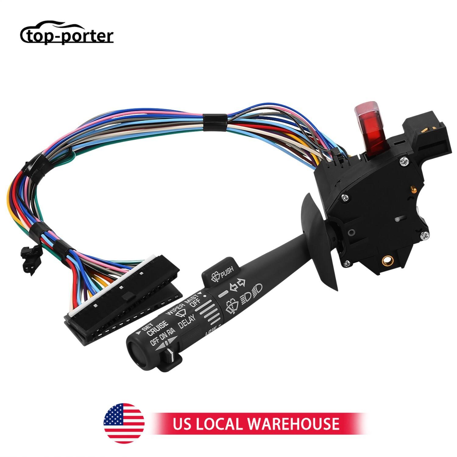 2330814 26100985 26036312 Cruise Control Windshield Wiper Arm Turn Signal Lever Switch 26047330 For Chevy GMC Truck чёрный