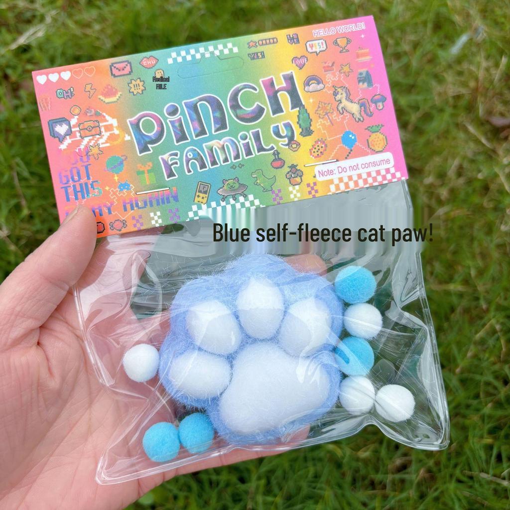 Viral Giant Plush Cat Paw Squishy Toy – Stress-Relief with a Soft, Pinchable Texture