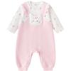 Balabala Infant Faux Two-Piece Long Sleeve Romper