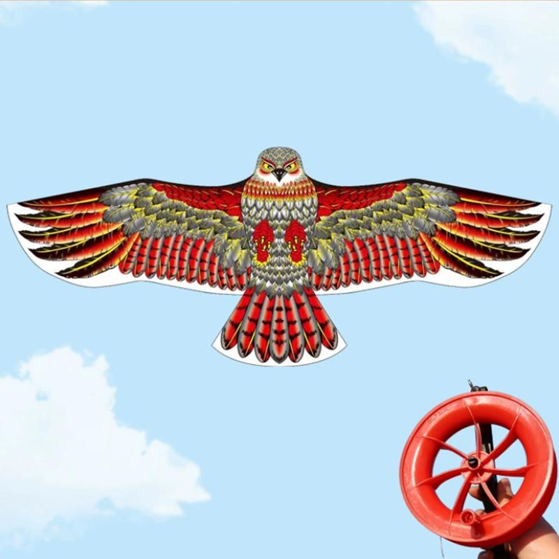 

1.6/1.8m Giant Eagle Kite With 100m Kite String Flying Bird Kites Outdoor Fun Sports Garden Toys Bird Repelling Kite