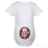 Summer Casual Loose Maternity Clothes Funny Kids Print Short-sleeved Top